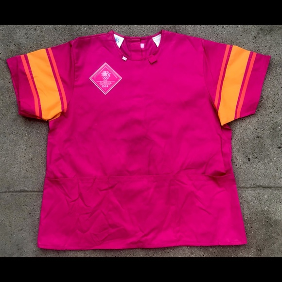 VTG Olympic Games Olympiad LA 1984 Levis Scrub - Picture 2 of 5